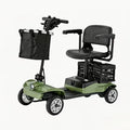 Senior Electric Mobility Scooter, Ergonomic Handle, Electromagnetic Brake, LED Light, Shopping Basket, 264.55LB Load, Safe Travel