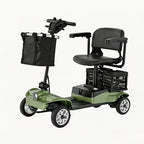 Senior Electric Mobility Scooter, Ergonomic Handle, Electromagnetic Brake, LED Light, Shopping Basket, 264.55LB Load, Safe Travel