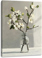 Floral Canvas Wall Art Bathroom Wall Art Pictures Wall Decor Home Decor Wall Decor for Bedroom Livingroom 12x16 Inches