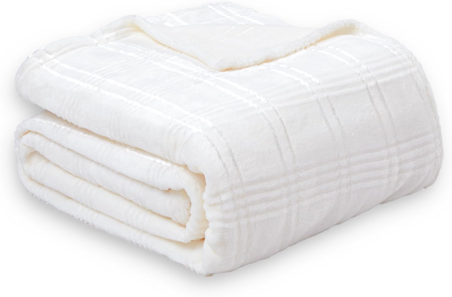 Soft Cozy Fleece Throw Blanket, 50x60 Inches – Lightweight Plush Blanket for Couch, Fuzzy 3D Jacquard Design, for Sofa, Bed & Travel - Dark Grey
