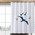 Fabric Shower Curtain Liner, Waterproof Hotel Quality, Bathroom Curtains Rust Resistant Grommets, 72 x 72 Machine Washable (Black)