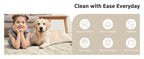 Soalmost Washable Area Rug 8x10, Large Soft Rugs for Living Room Vintage Beige Carpet 8x10 Area Rugs for Bedroom Dining Room Non-Slip Stain Resistant Under Table Rug
