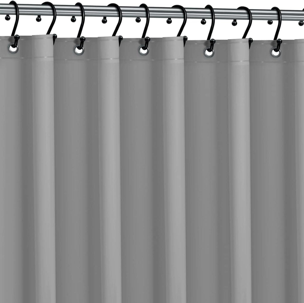 No Smell Shower Curtain Liner 72x72 White - PEVA Plastic Shower Curtain for Bathroom, PVC-Free Waterproof Shower Liner with Metal Grommets and Magnet-Weighted Bottom Hem - Washable Inner Liner