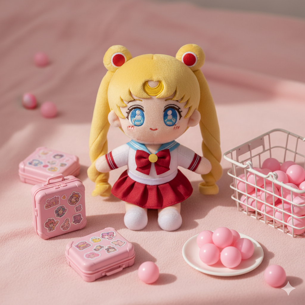 A-【Kawaii Lucky Scoop Suitcase Set】- 14" edition