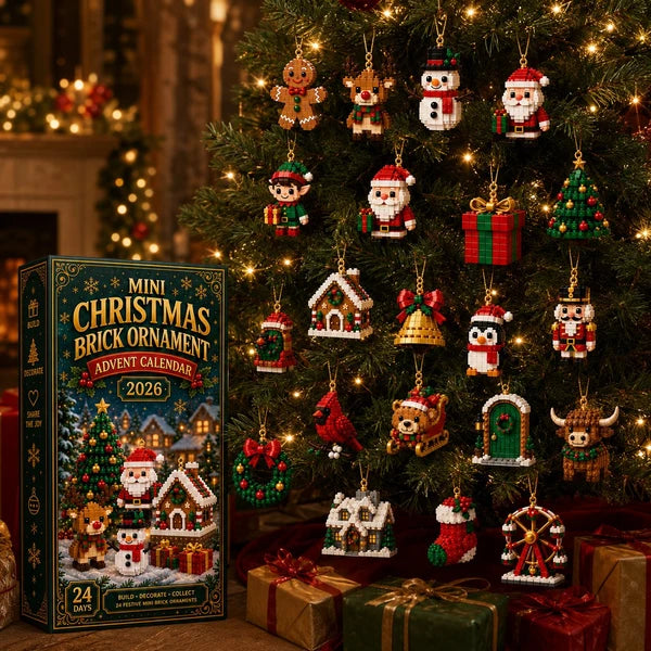 ⏳ Last day to save 49%Each one can be made for just $1-🎄 24-Day Mini Christmas Ornament Advent Calendar | 24 unique festive buildable designs with hanging loops—perfect for decorating Christmas trees, wreaths, and holiday displays 🧱