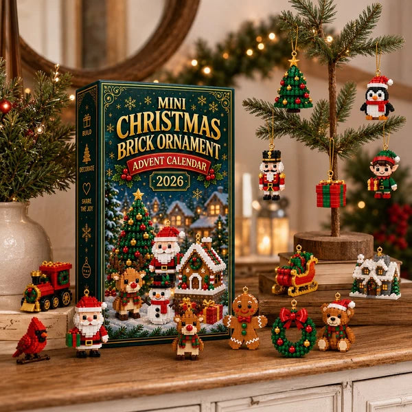 ⏳ Last day to save 49%Each one can be made for just $1-🎄 24-Day Mini Christmas Ornament Advent Calendar | 24 unique festive buildable designs with hanging loops—perfect for decorating Christmas trees, wreaths, and holiday displays 🧱